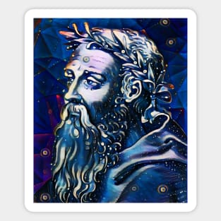 Heraclitus Dark Night Portrait | Heraclitus Artwork 5 Magnet